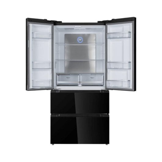 Frigorífico Americano Cecotec Bolero CoolMarket FD 510 Glass Total No Frost 183cm 510L E Negro Display Door Inverter
