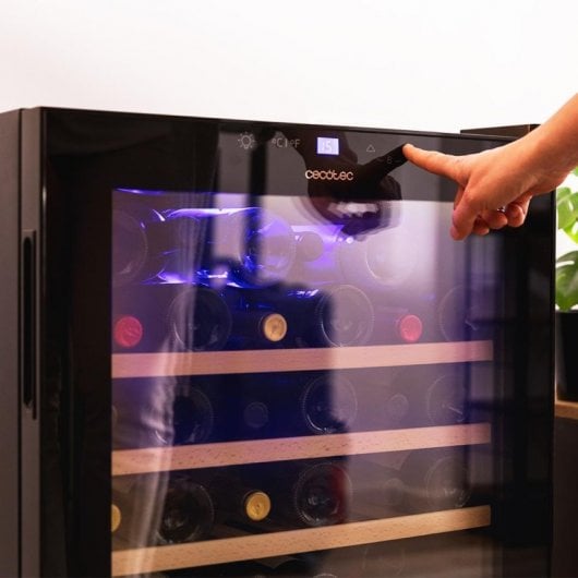 Cecotec Bolero GrandSommelier 48000 Cave à Vin Noir 48 Bouteilles