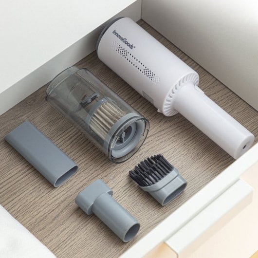 Innovagoods Hancuum Aspirador de Mano Recargable con 3 Accesorios 70W