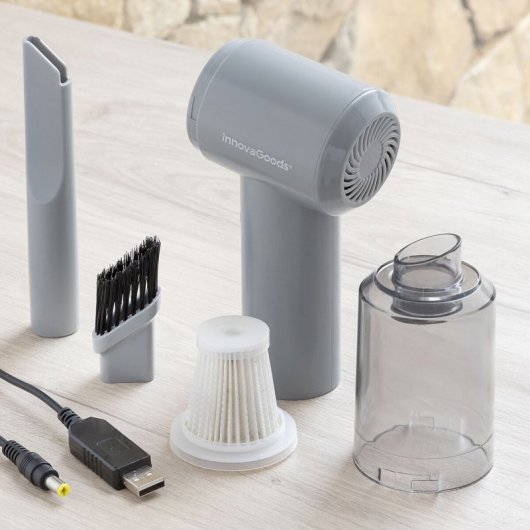 Innovagoods Recuum Mini Aspirador de Mano Inalámbrico Recargable 40W