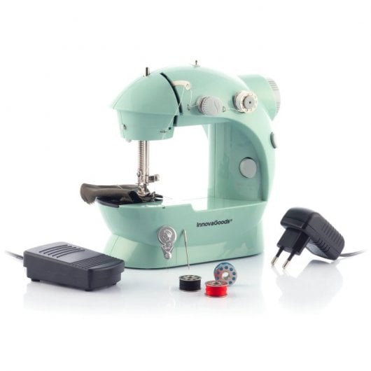InnovaGoods Sewny Mini Máquina de Coser Portátil con LED y Accesorios