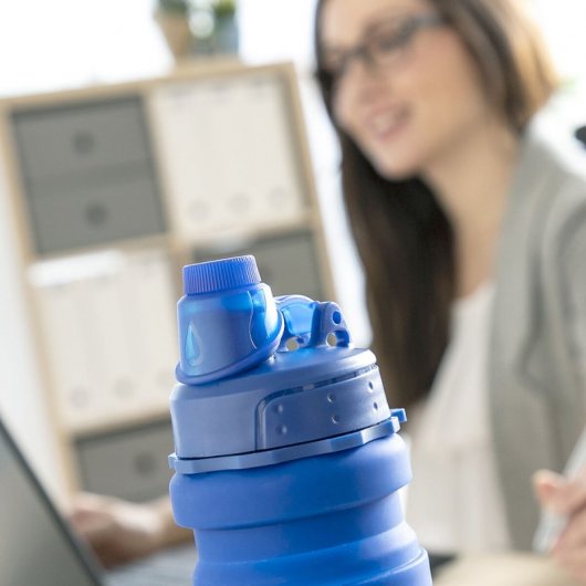 Bouteille en silicone pliable Innovagoods Bentle 500 ml bleu