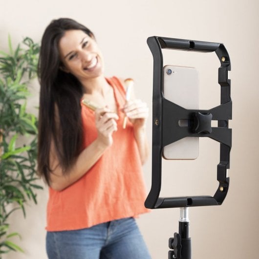 InnovaGoods Stafect Soporte para Smartphone con Estabilizador Manual Negro/Azul