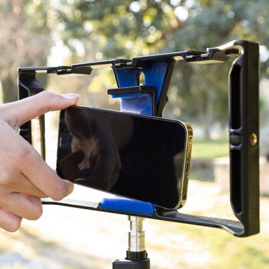InnovaGoods Stafect Soporte para Smartphone con Estabilizador Manual Negro/Azul