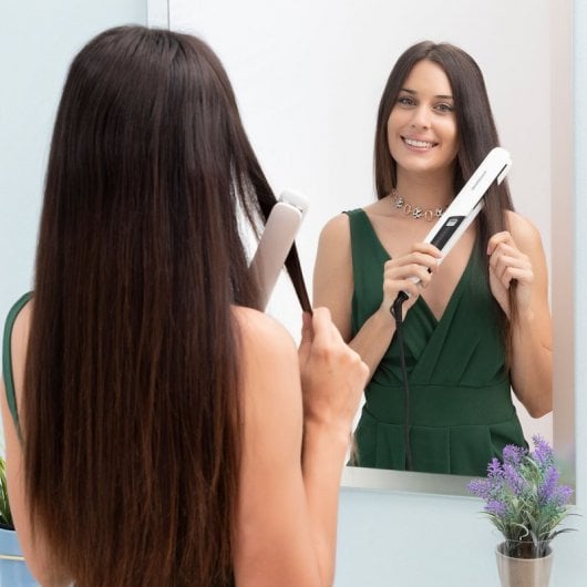 Piastra per capelli in ceramica Stemio InnovaGoods con vapore 36W