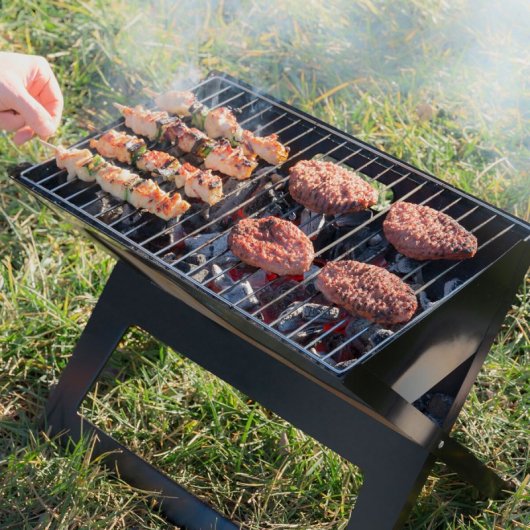 InnovaGoods FoldyQ Barbacoa de Carbón Plegable Portátil