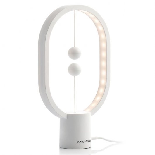 Lampada Balance InnovaGoods Magilum con interruttore magnetico bianca