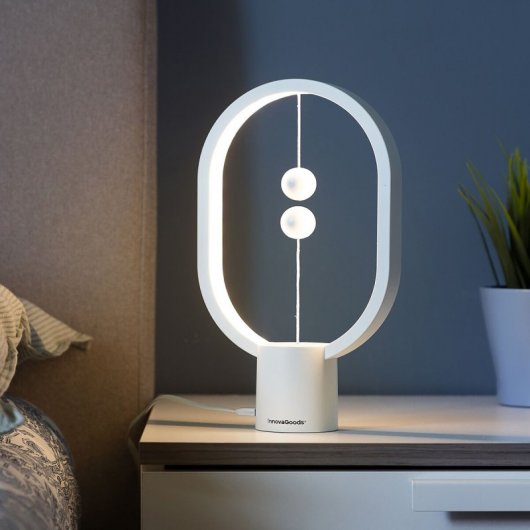 InnovaGoods Magilum Balance Lampe mit Magnetschalter Weiß