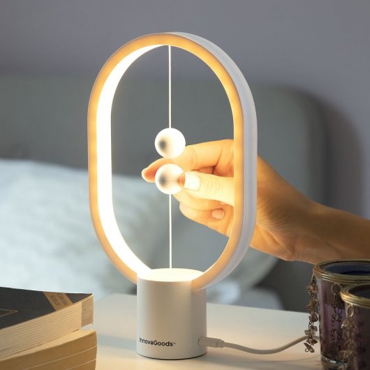 InnovaGoods Magilum Balance Lampe mit Magnetschalter Weiß