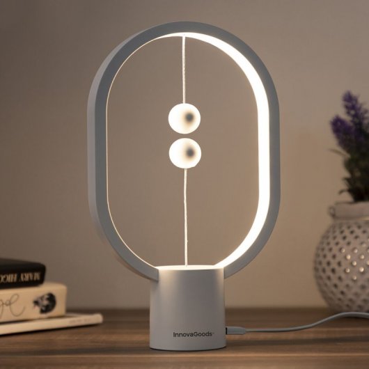 InnovaGoods Magilum Balance Lampe mit Magnetschalter Weiß