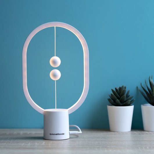 InnovaGoods Magilum Balance Lampe mit Magnetschalter Weiß