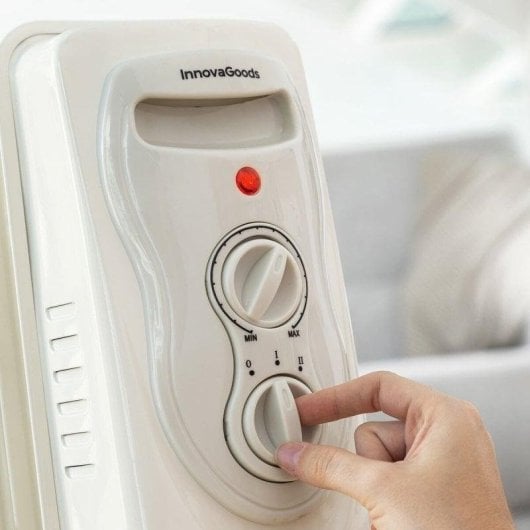 Ölradiator InnovaGoods Oinine 2000W 9 Elemente Weiß Mobil Überhitzungsschutz