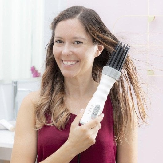 Modelador de cabelo InnovaGoods Dryple Cerâmico 3 Níveis Temperatura 120-180°C Cabo Giratório Preto