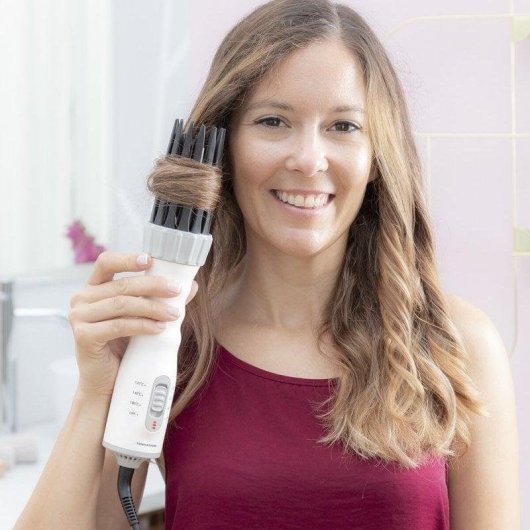 Lockenstab InnovaGoods Dryple Keramik 6 mm 120-180°C 3 Stufen Kühle Spitze 550W Schwarz