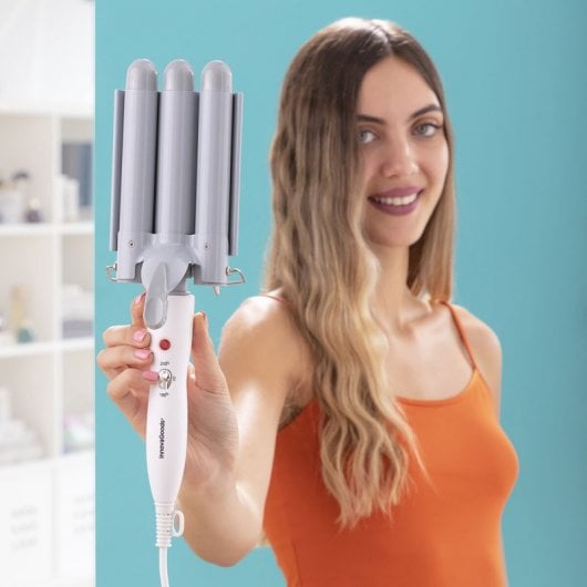 InnovaGoods Triler Rizador Moldeador de Cerámico Triple