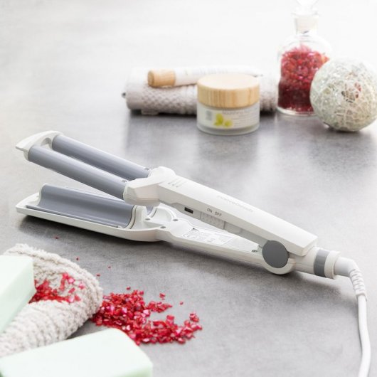 Lisseur à cheveux ondulés en céramique InnovaGoods Wavio 55W
