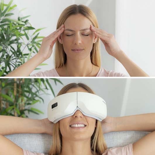 InnovaGoods Eyesky Masajeador de Ojos con Compresión de Aire 4 en 1