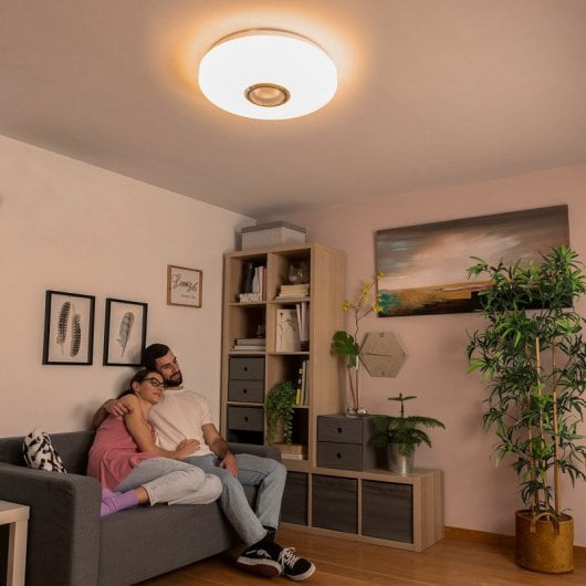 Lampada da soffitto LED RGB InnovaGoods Lumavox con altoparlante da 5 W