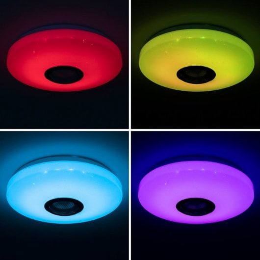 Lampada da soffitto LED RGB InnovaGoods Lumavox con altoparlante da 5 W