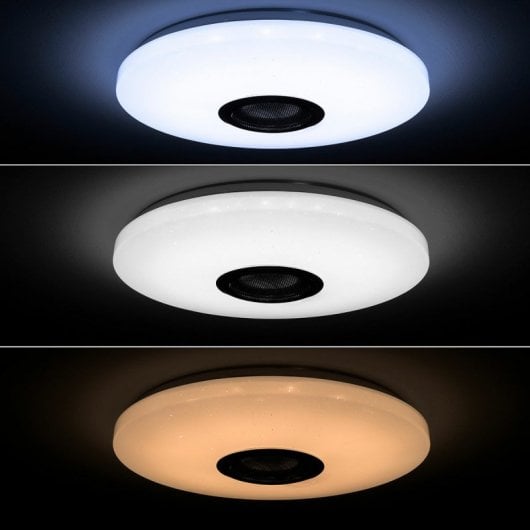 Lampada da soffitto LED RGB InnovaGoods Lumavox con altoparlante da 5 W