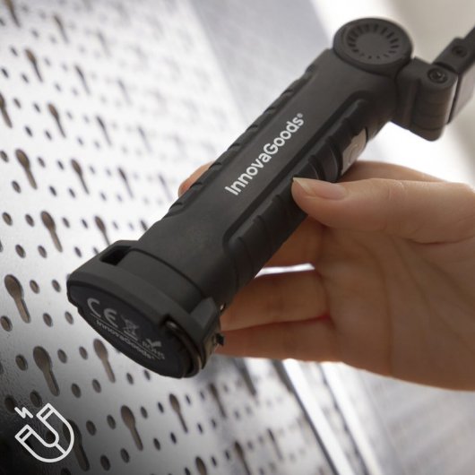 InnovaGoods Litooler Linterna LED Recargable Magnética 5 en 1