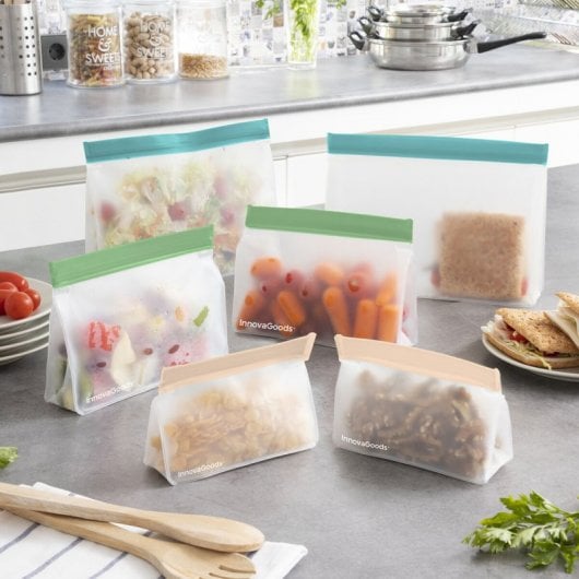 InnovaGoods Zags ensemble de sacs hermétiques réutilisables 6 pièces