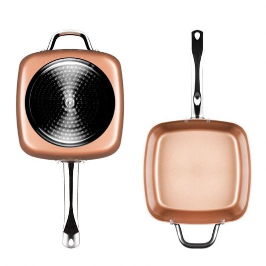 InnovaGoods Copper Coppans Sartén 5 en 1 Multifunción 4 Piezas