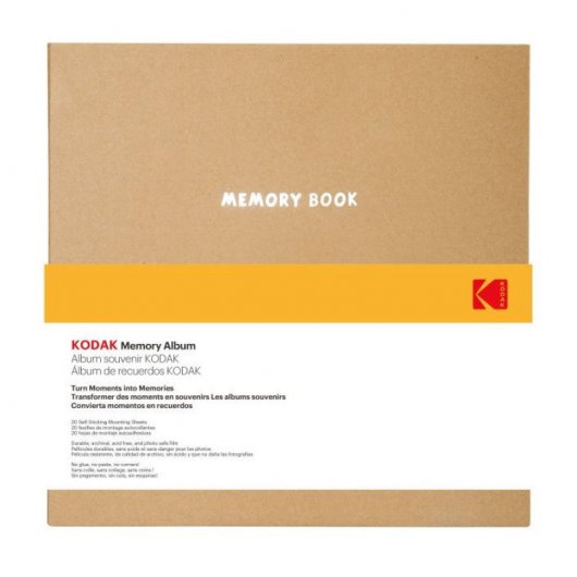 Kodak Fotoalbum mit Aufklebern, 20 Seiten, Format 23,5 x 27 cm, Kraft