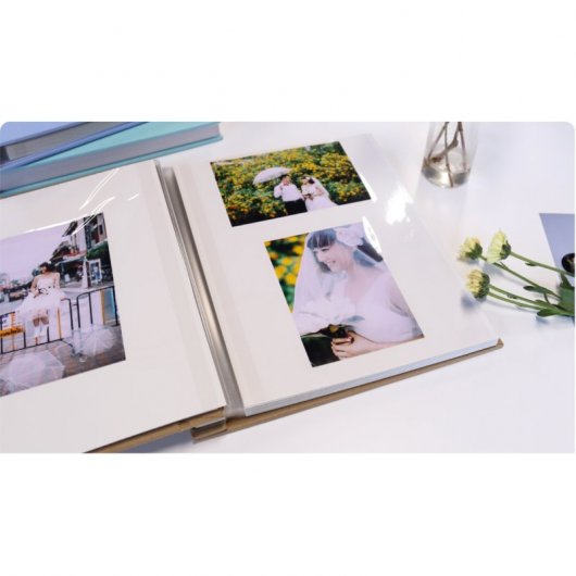 Kodak Fotoalbum mit Aufklebern, 20 Seiten, Format 23,5 x 27 cm, Kraft