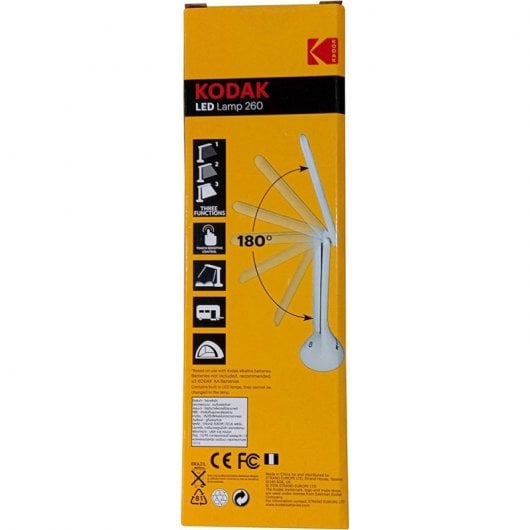 Tragbare LED-Lampe von Kodak mit Klapparm, 260 Lumen, 3 W