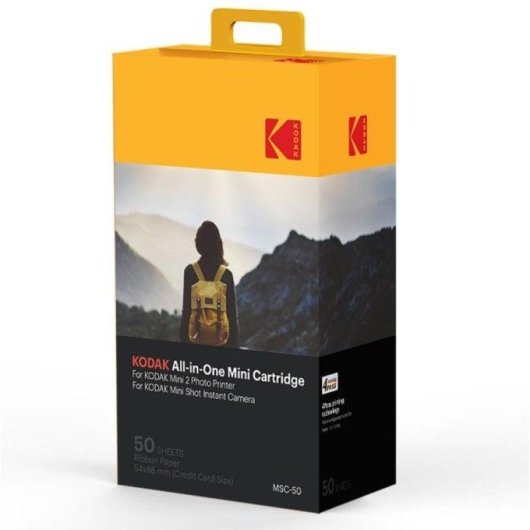 Fotopapier Kodak MSC50 54x86mm 50 Blatt für Mini 2