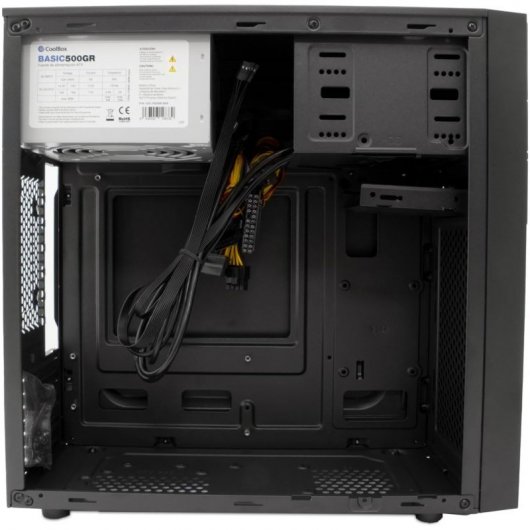 Coolbox M580 Mid Tower Negra + Fuente de Alimentación 500W