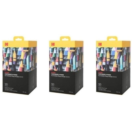 Pack carta fotografica Kodak PHC120 360 stampe 10x15 cm sublimazione 4PASS