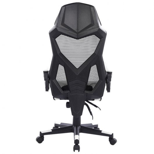 Newskill Eros Silla Gaming con Malla Ergonómica Blanca + Belenor Mesa Gaming Blanca