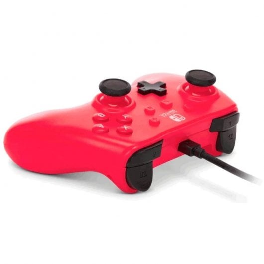 Alimentez une manette rouge framboise avec un câble rouge pour Nintendo Switch