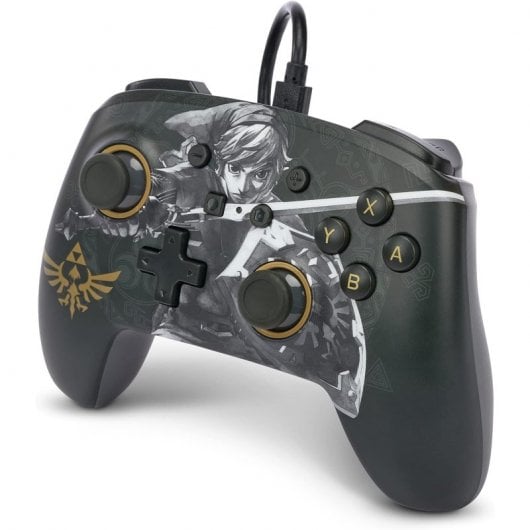 Power A Zelda Battle-Ready Link Manette filaire noire pour Nintendo Switch
