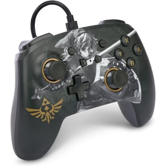Power A Zelda Battle-Ready Link Manette filaire noire pour Nintendo Switch