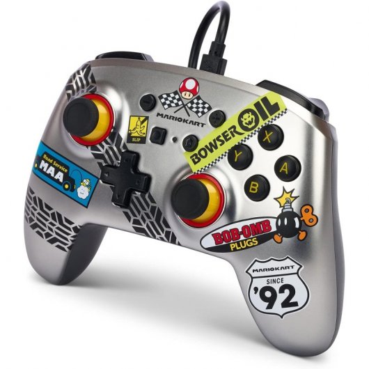 Alimentez une manette filaire Mario Kart Silver pour Nintendo Switch