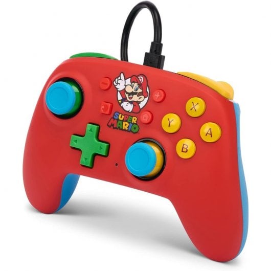 Alimentez une manette Mario Medley Nano avec câble rouge pour Nintendo Switch