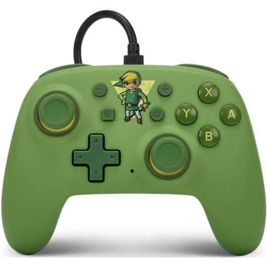 Alimentez une manette Zelda Toon Link Nano avec un câble vert pour Nintendo Switch