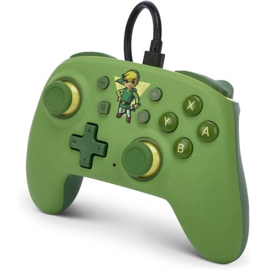 Alimentez une manette Zelda Toon Link Nano avec un câble vert pour Nintendo Switch