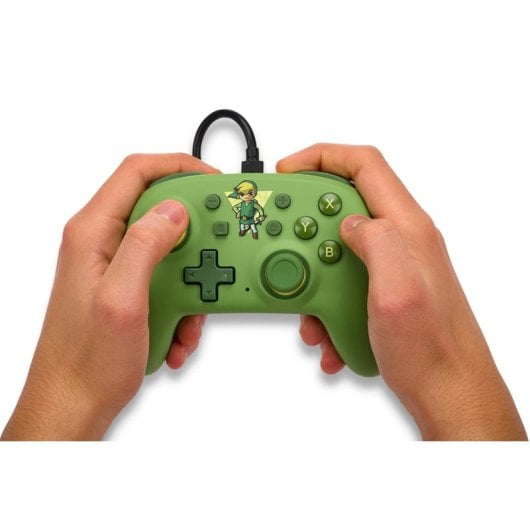 Alimentez une manette Zelda Toon Link Nano avec un câble vert pour Nintendo Switch
