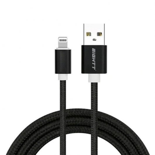 Eightt ECI-2B Cable Lightning a USB Macho/Macho 1m Negro