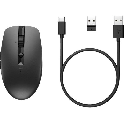 Ratón HP 710 Inalámbrico Bluetooth 5.3 3000 DPI Negro Recargable