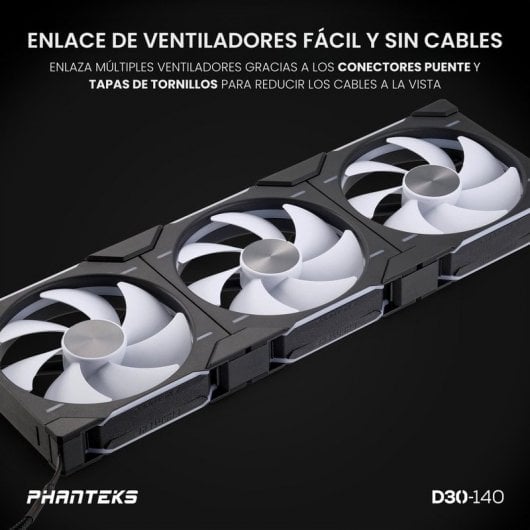 Phanteks D30 Regular Blade Kit, 3 zusätzliche Lüfter, DRGB, 120 mm, Schwarz