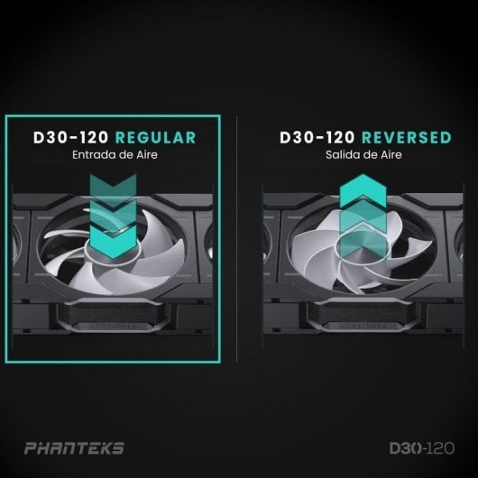 Phanteks D30 Regular Blade Kit, 3 zusätzliche Lüfter, DRGB, 120 mm, Schwarz