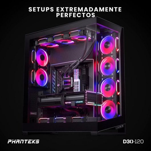 Phanteks D30 Regular Blade Kit 3 ventole DRGB aggiuntive da 120 mm Nere