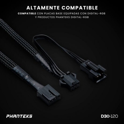 Phanteks D30 Regular Blade Kit, 3 zusätzliche Lüfter, DRGB, 120 mm, Schwarz