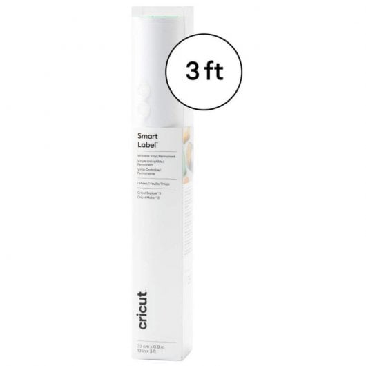 Cricut Smart Label Vinyle enregistrable permanent 33x90cm Blanc