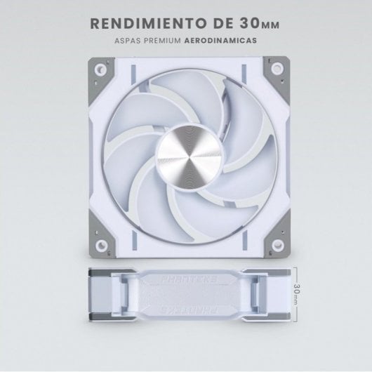 Phanteks D30 Reversed Blade Kit 3 zusätzliche weiße DRGB 120-mm-Lüfter